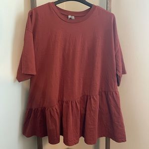 Asymmetric Peplum Top